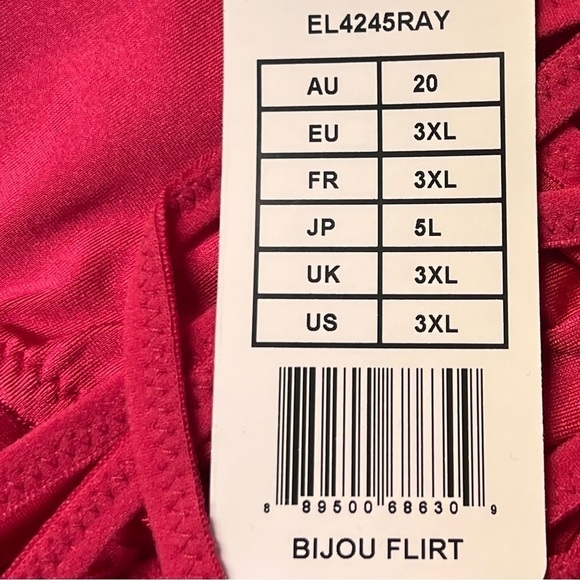 Elomi Bijou Brief Panty Raspberry 3XL - Picture 7 of 10